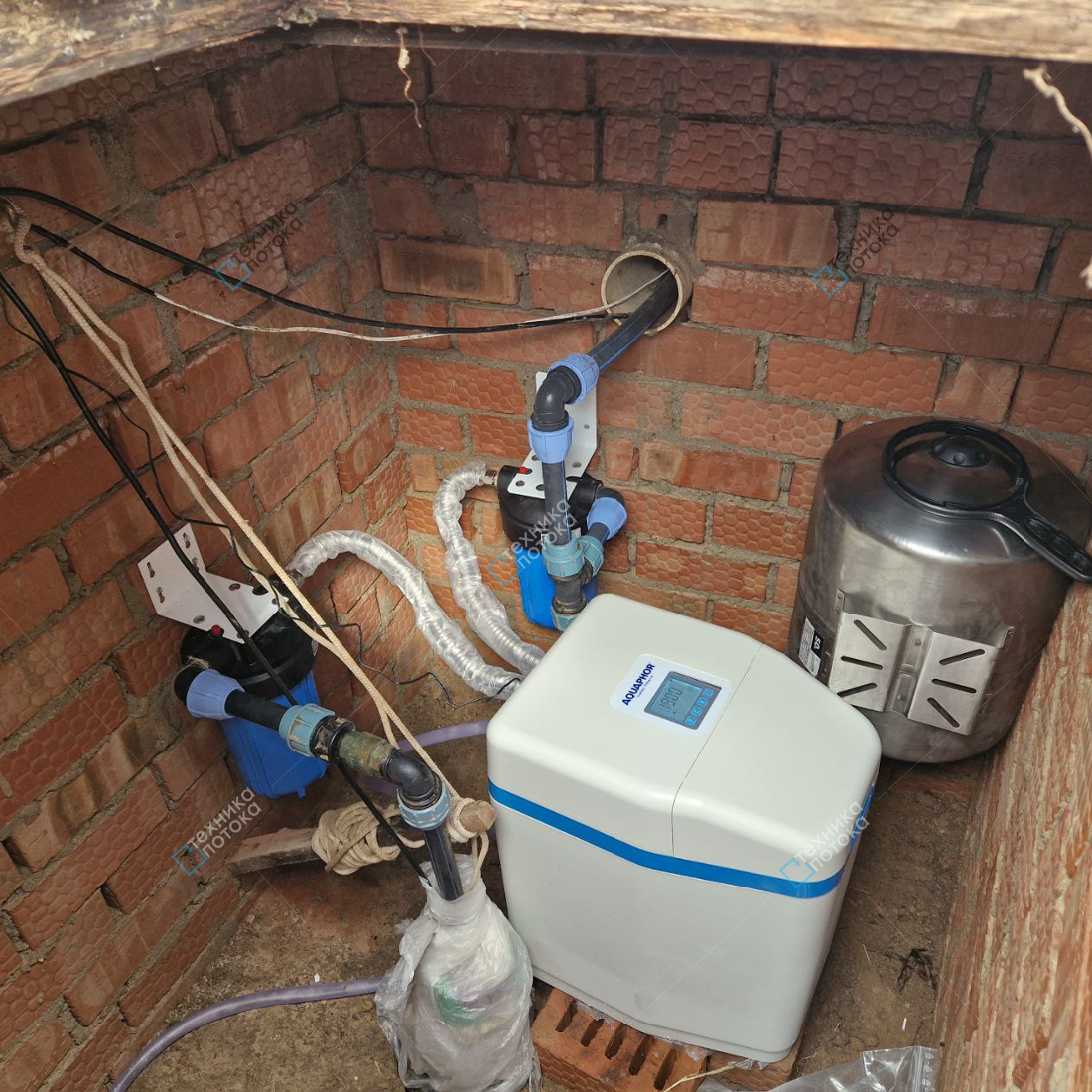 Система фильтрация в колодце в Терновке ПМР