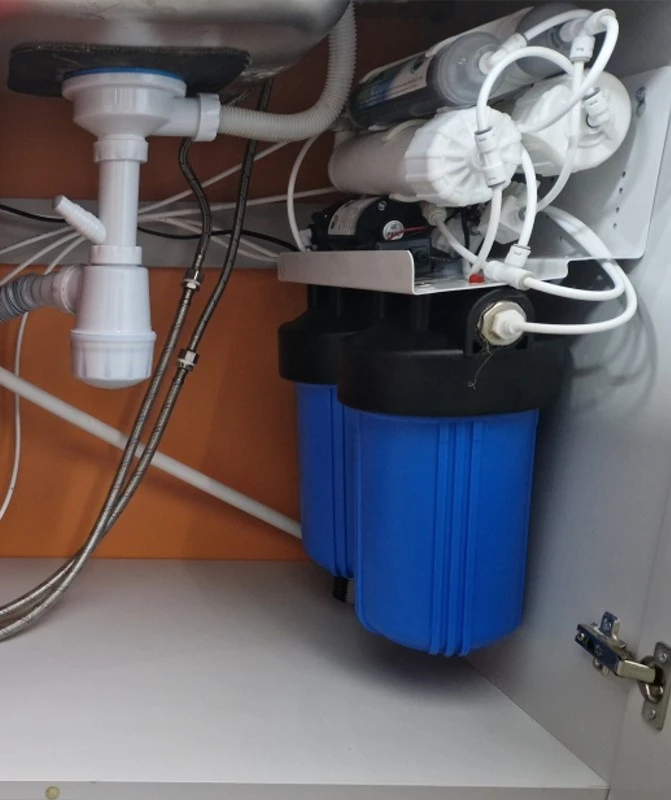 Установка системы для питьевой воды в тренажёрном клубе в портфолио компании