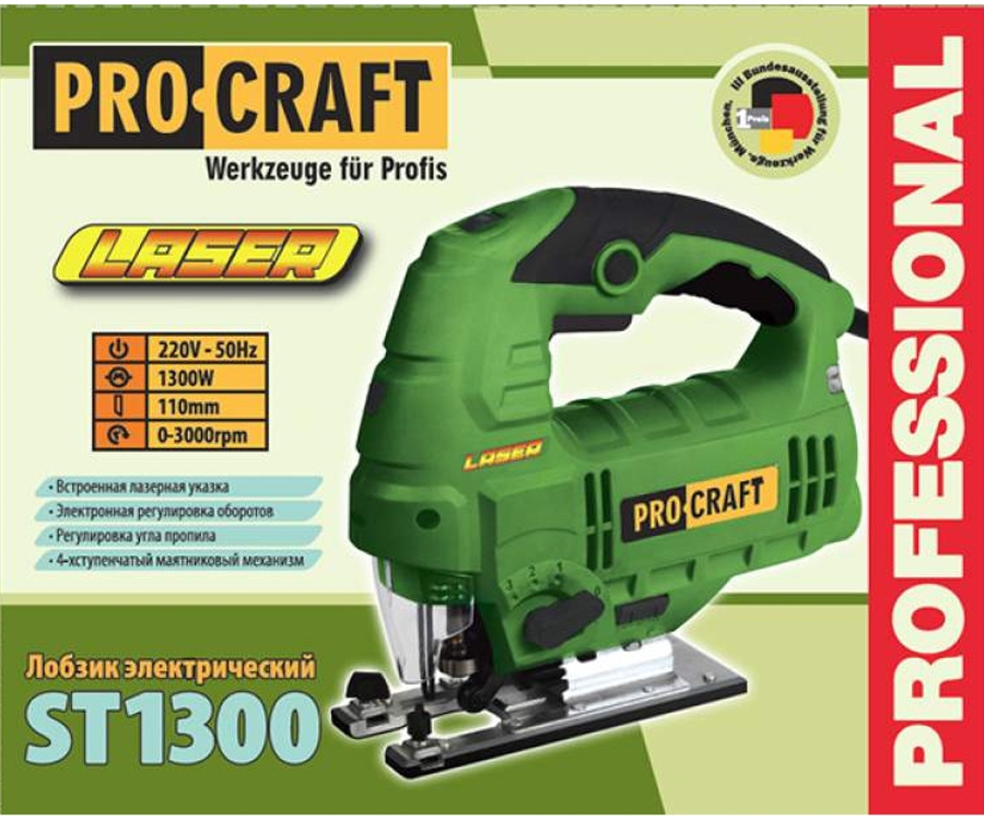 Купите электролобзик Procraft ST1300 в Технике потока 