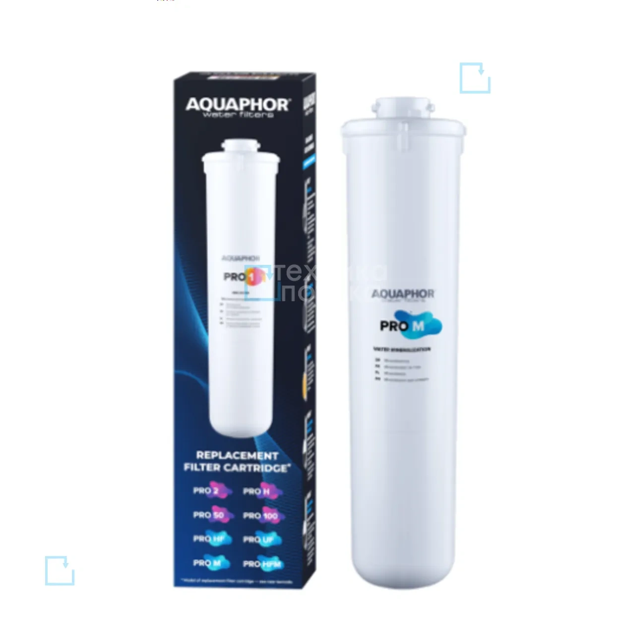 Оригинальный сменный модуль AQUAPHOR Pro M для реминерализации магнием и финишного кондиционирования воды после RO-мембраны.