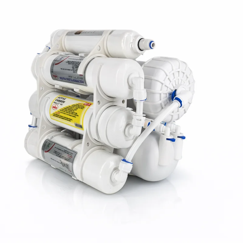 5-ступенчатая фильтрация с двумя последовательно установленными мембранами 600 GPD