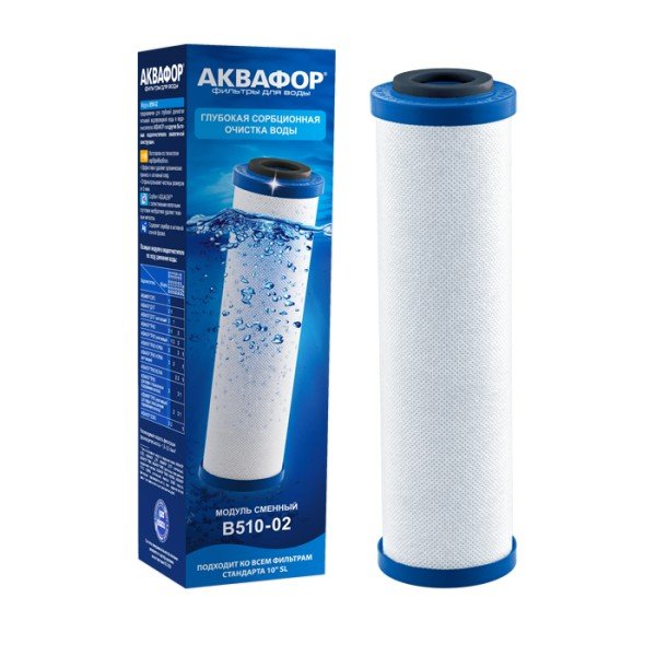 Угольный картридж Аквафор В510-02 для питьевой воды купите в Технике потока в Тирасполе