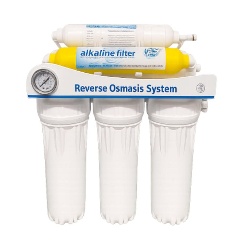 Обратный осмос с манометром давления и промывочным краном