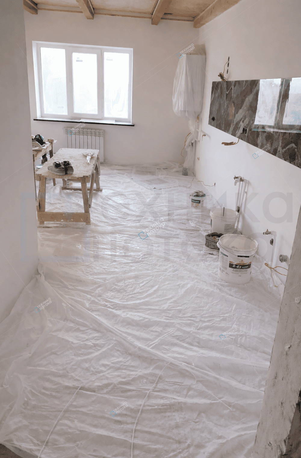 Универсальная тканевая накидка в коридоре и на кухне ремонт